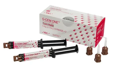 GC G-CEM ONE Twin Refill TL 2x4,6g,15 Automix Tips+5 endo tips