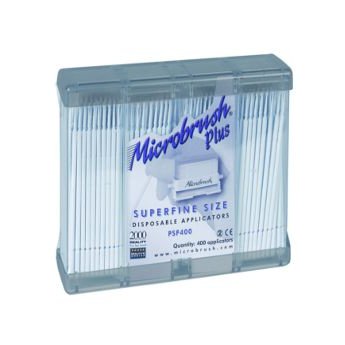 Microbrush Plus aplikátory super jemné bílé 4x100ks