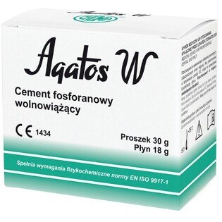 Agatos cement fosforanowy wolnowiążący 30g+18ml