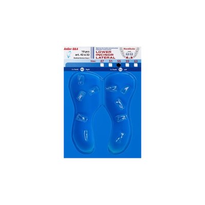 Formówki poliestrowe siekacze dolne boczne (mandibular) – 10 szt.