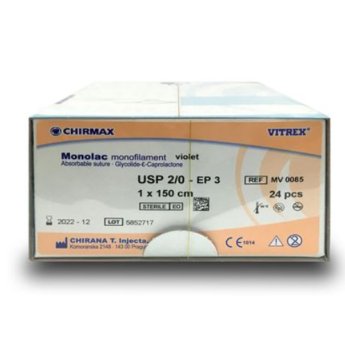 ŠITÍ Monolac violet vstřebatelné EP 1 USP 5/0, HS18, 1x75cm 24 ks