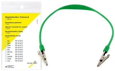 Držák ochranných roušek (bryndáků), zelený