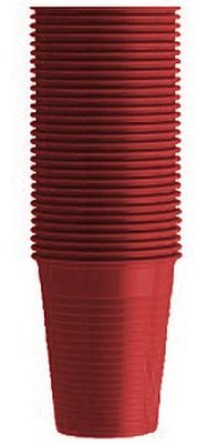 Kelímky plastové (180ml), bordó 100ks