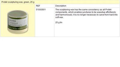 Protek modelovací vosk pro skelety 25g