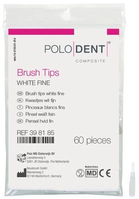 POLODENT štetečky bílé/bíle jemné