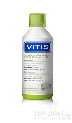 VITIS Orthodontic ústní voda pro péči o rovnátky, 500ml
