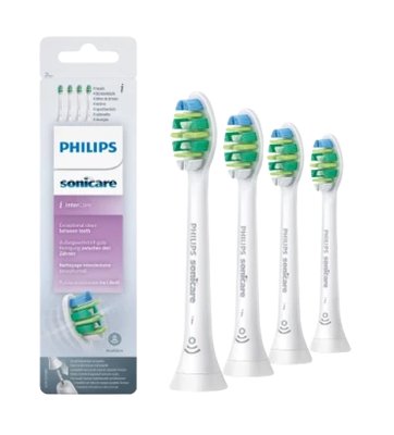 Philips Sonicare InterCare HX9004/10 Standardní velikost hlavice sonického kartáčku, 4 ks