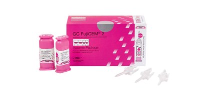 GC FujiCEM® 2 SL - Eco Packung 4 x 13,3 g Kartusche, 2 Mixing Pads