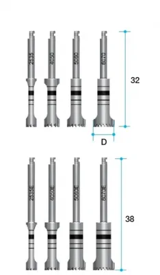 MEGAGEN AR, BD Trephine Bur - ø3.5, in ø2.5 Long