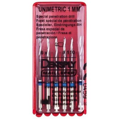 Unimetric pronikač 6ks (modrý) 110, Maillefer