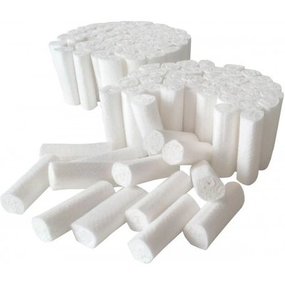Bavlněné dentální válečky, 300 g - VEL. 2, 10 mm