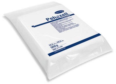 Pehazell Clean buničitá vata v přířezech bělená 18,5 × 28,5 cm 500 g