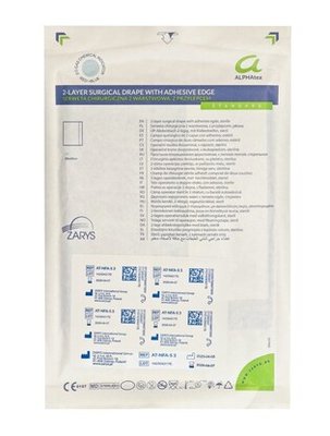 Serwety sterylne 50cmx50cm 2warstwowe Alphatex ZARYS