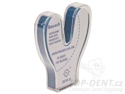 Progress 100 artikulační papír podkova, 50ks (modré)