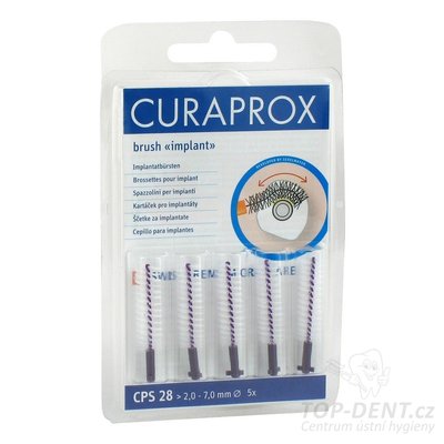 Curaprox CPS 28 Strong Implant mezizubní kartáčky, 5ks
