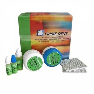 Prime-Dent kompozyt chemoutwardzalny zestaw 2x15g (baza+katalizator)+bond 2x3ml +wytrawiacz 7,5ml+akcesoria