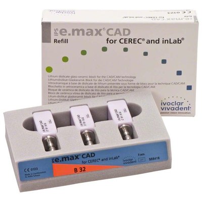 IPS e.max CAD bloky B1 B32 LT, 3ks