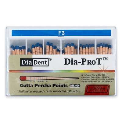 Gutaperčové čepy DiaDent DiaPro T F3