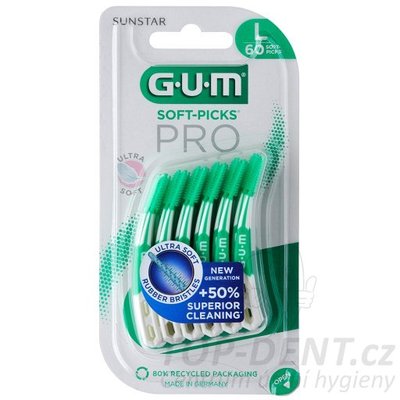 GUM Soft Picks PRO mezizubní kartáčky (L), 60ks