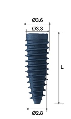 MEGAGEN BD IMPLANT ø3.3 - NC, L=11.5