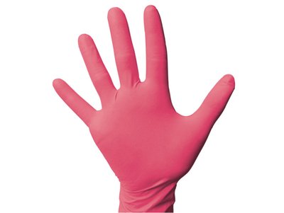 Rukavice NITRIL 100ks červená vel. M