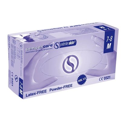 Rukavice Semper Nitrile Skin2, vel. XS, 200ks