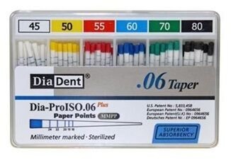 Papírové čepy Diadent 6% 045-080