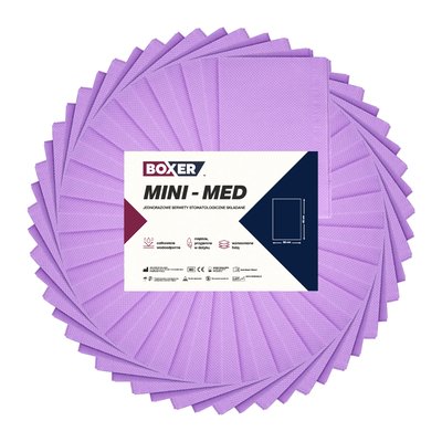 Serwety cięte składane MINI-MED 400 szt. Boxer - Wrzosowe