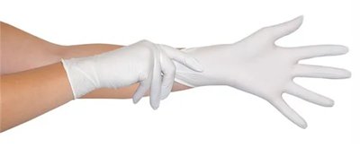 ORBI-Touch Prestige nitrilové jednorázové rukavice, vel. M bílé 100 ks