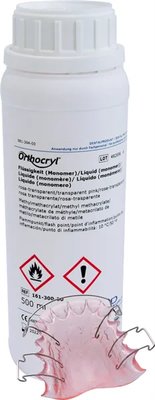Orthocryl - tekutina transparentní růžová (500 ml)