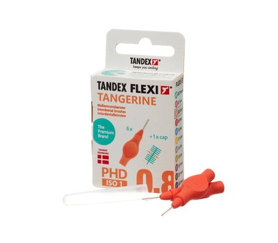 Tandex Flexi 0,8 Tangerine mezizubní kartáček 6 ks
