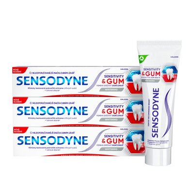 Sensodyne Sensitivity&Gum Whitening zubní pasta 3x75ml