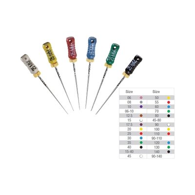 VDW Sterile K-File 31mm (6ks) - 31mm sort. 006-010 (6ks)