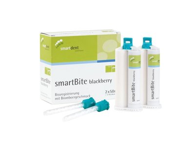 SmartBite - registrát skusu, 2x50ml ostružinová příchuť