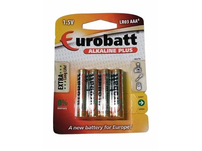 Baterie AAA LR03-BP4, 4ks Alkaline PLUS