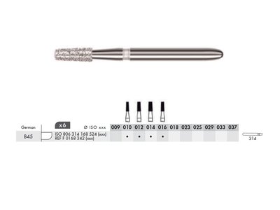 Diamant - krátký válec FG M (6ks) - Velikost: 016