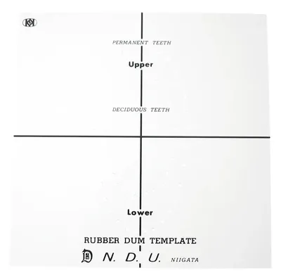 Rubber Dam děrovací šablona