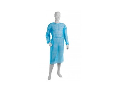 Návštěvnický plášť s manžetou, velikost XL, 10 ks, modrý