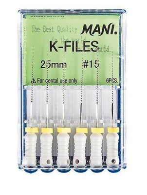 Mani K-Files ručné endodotické nástroje
