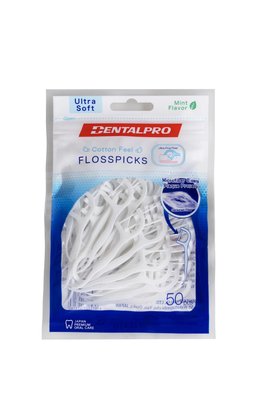 DentalPro Flosspicks Mint párátko se zubní nití 50 ks
