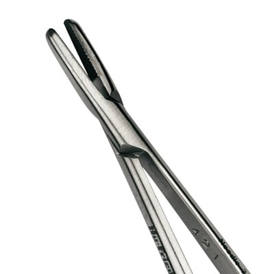 Jehelec NH5024SIM - NEEDLE HOLDER SIMION #5024R, ROUND HANDLE, PERMASHARP, STRAIGHT, 18CM - 1 ks