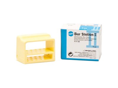 BUR STATION II - stojánek na vrtáčky, žlutý