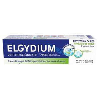 PF Elgydium pasta edukacyjna 50ml zielona zabarwia płytkę nazębną