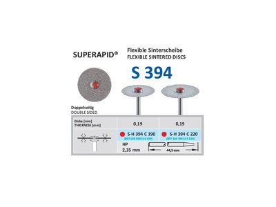 Disk ze sintrovaných diamantů - oboustranně sypaný, SH394, 1,9cm, jemná