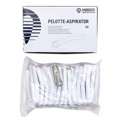 Savky Pelotte Aspirator bílé s adaptérem,50ks