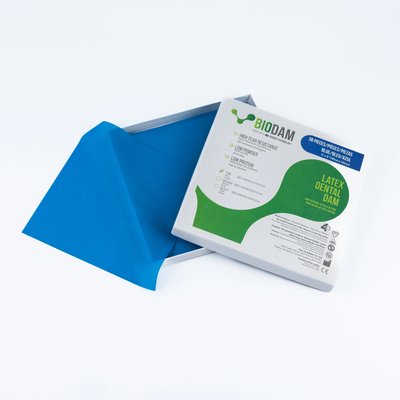 Kofferdam BIODAM Plus - latexové, modré, heavy