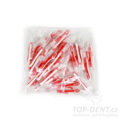 GUM Trav-ler mezizubní kartáčky 0,8 mm (červené), 50ks