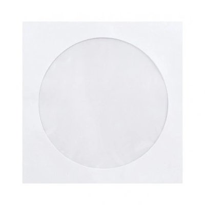 Obálka na CD/DVD s okénkem, papírová bez lepidla, 1 ks