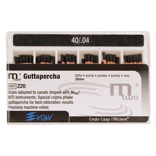Gutta-percha M TWO 04/40 czarna VDW 60szt/opak. 28mm