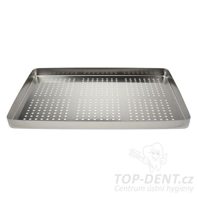 PURE perforovaný tác na sterilizaci nástrojů (nerez) 284x183x17 mm, 1ks